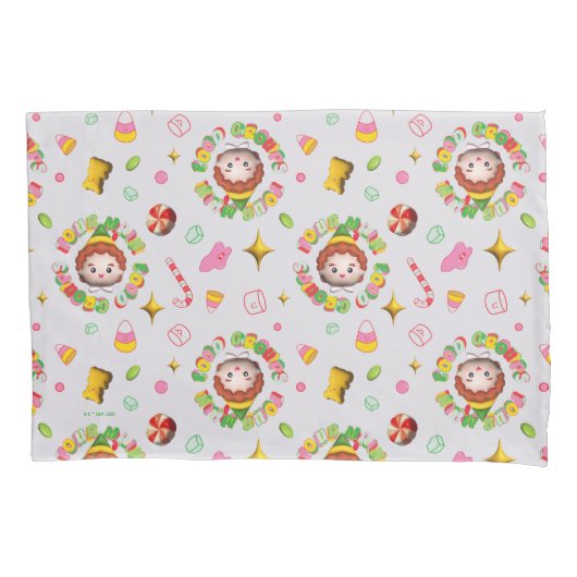 Elf the Movie | Four Main Food Groups Pattern Kussensloop (Voorkant)