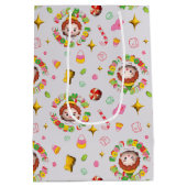 Elf the Movie | Four Main Food Groups Pattern Medium Cadeauzakje (Achterkant)