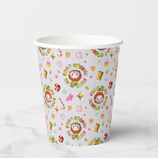 Elf the Movie | Four Main Food Groups Pattern Papieren Bekers (Voorkant)