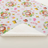 Elf the Movie | Four Main Food Groups Pattern Sherpa Deken (3/4)