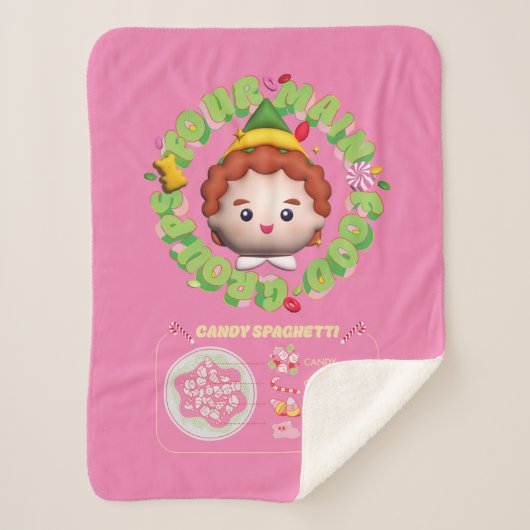 Elf the Movie | Four Main Food Groups Sherpa Deken (Voorkant)