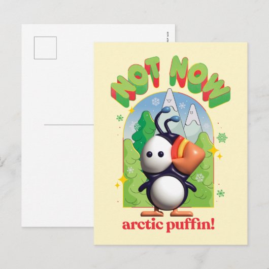 Elf the Movie | Not Now Arctic Puffin Briefkaart (Voorkant / Achterkant)