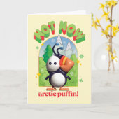 Elf the Movie | Not Now Arctic Puffin Kaart (Gele Bloem)