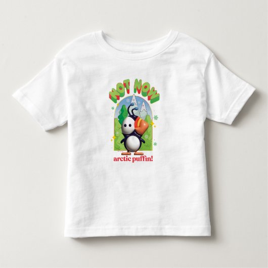 Elf the Movie | Not Now Arctic Puffin Kinder Shirts (Voorkant)