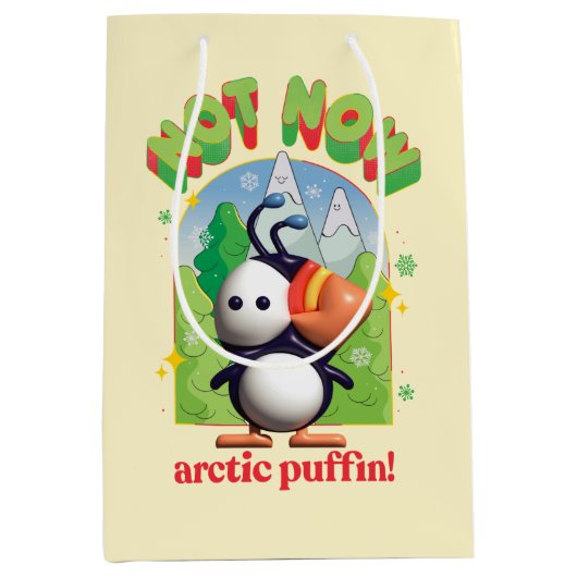 Elf the Movie | Not Now Arctic Puffin Medium Cadeauzakje (Voorkant)