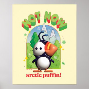 Elf the Movie   Not Now Arctic Puffin Poster