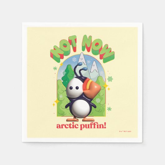 Elf the Movie | Not Now Arctic Puffin Servet (Voorkant)