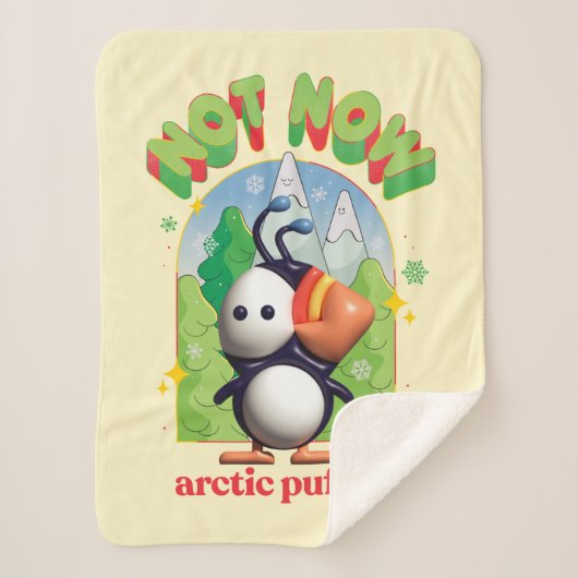 Elf the Movie | Not Now Arctic Puffin Sherpa Deken (Voorkant)