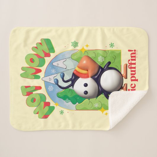 Elf the Movie | Not Now Arctic Puffin Sherpa Deken (Voorkant (horizontaal))