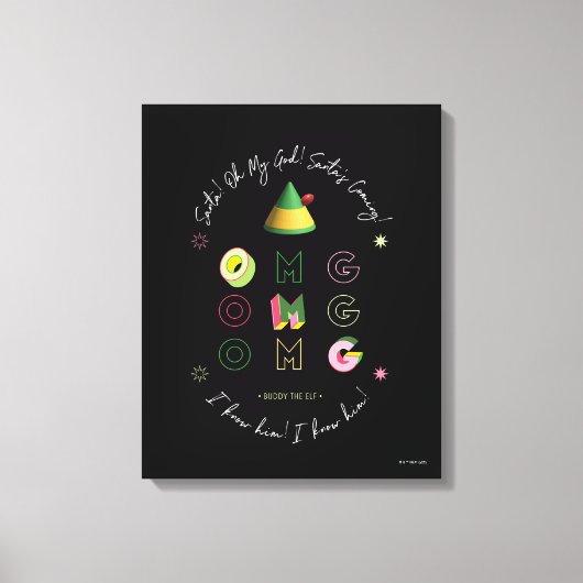 Elf the Movie | Santa OMG Canvas Afdruk (Voorkant)