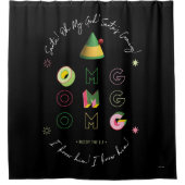 Elf the Movie | Santa OMG Douchegordijn (Voorkant)