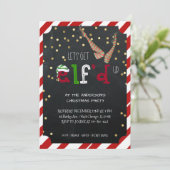 Elf thema kerstfeest kaart (Staand voorkant)