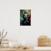 Elf Tovenares Fantasy Poster | RPG Kunst 3 (Keuken)