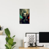 Elf Tovenares Fantasy Poster | RPG Kunst 3 (Thuiskantoor)