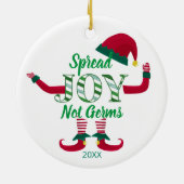 elf uitgespreide vreugde, geen germs 2020 covid19- keramisch ornament (Achterkant)