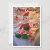 Elf vakantie feestdagenkaart (Voorkant)