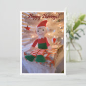 Elf vakantie feestdagenkaart (Staand voorkant)