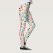elf-vakantie-pictogrampatroon leggings (Rechts)