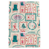 elf-vakantie-pictogrampatroon medium cadeauzakje (Achterkant)