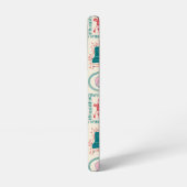 elf-vakantie-pictogrampatroon samsung galaxy hoesje (Linkerkant)