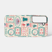 elf-vakantie-pictogrampatroon samsung galaxy hoesje (Achterkant horizontaal)