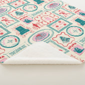 elf-vakantie-pictogrampatroon sherpa deken (3/4)