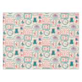 elf-vakantie-pictogrampatroon tafelkleed (Voorkant (Horizontaal))