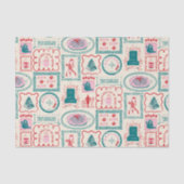 elf-vakantie-pictogrampatroon tissuepapier (Voorkant)