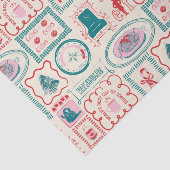 elf-vakantie-pictogrampatroon tissuepapier (Detail)