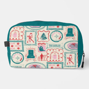 elf-vakantie-pictogrampatroon toilettasje