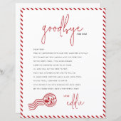 Elf Vertrekbrief Afscheid van uw Elf Note (Voorkant / Achterkant)