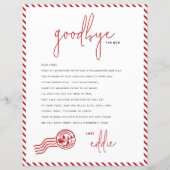 Elf Vertrekbrief Afscheid van uw Elf Note (Voorkant)