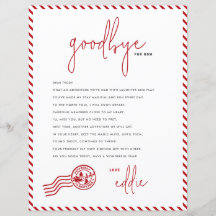 Elf Vertrekbrief Afscheid van uw Elf Note