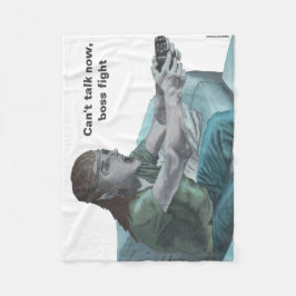 Elf Video Gamer Boss Fight Fantasy Art Blanket Fleece Deken