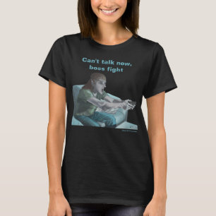 Elf Video Gamer Boss Fight Fantasy Art Shirten T-shirt