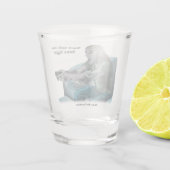 Elf Video Gamer Boss Fight Fantasy Art Shot Glass Shot Glas (Achterkant)