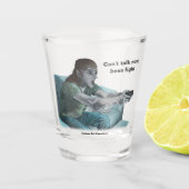 Elf Video Gamer Boss Fight Fantasy Art Shot Glass Shot Glas (Voorkant)