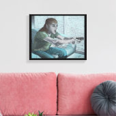 Elf Video Gamer Boss Fight Fantasy Canvas Afdrukke (Insitu (Woonkamer))