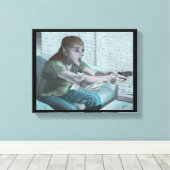 Elf Video Gamer Boss Fight Fantasy Canvas Afdrukke (Insitu (Houten vloer))