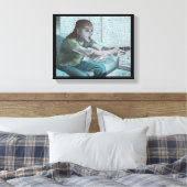 Elf Video Gamer Boss Fight Fantasy Canvas Afdrukke (Insitu (Slaapkamer))