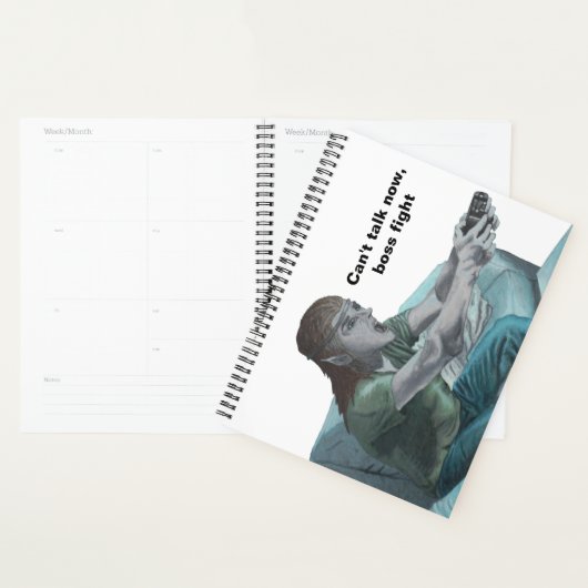 Elf Video Gamer Boss Fight Planner (Display)