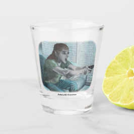 Elf Video Gamer Game Boss Fight Fantasy Shot Glass Glas