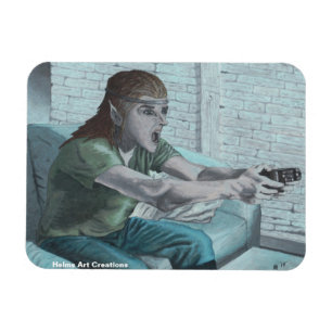 ELF Video Gamer Koelkastmagneet Magneet