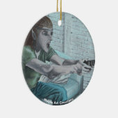 Elf Video Speler Fantasy Art Ornament (Rechts)