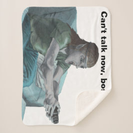 Elf Video Speler Fantasy Art Sherpa Deken