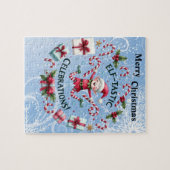 Elf vieren Kerstmis Legpuzzel (Horizontaal)