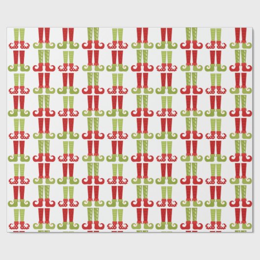 Elf voeten cadeaupapier (Vlak)