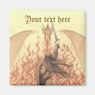 Elf vs Dragon Magneet