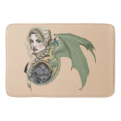 Elf Warrior Dragon Fantasy Badmat (Voorkant)