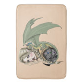 Elf Warrior Dragon Fantasy Badmat (Voorkant Verticaal)